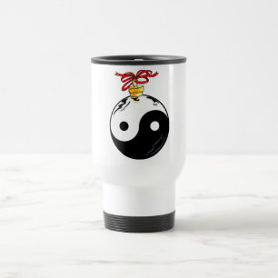 Taza De Viaje Bola de Navidades Yin y Yang