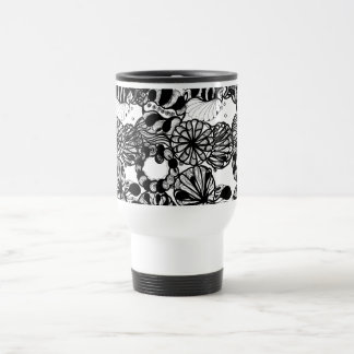 TAZA DE VIAJE BOLAS BLANCOS Y NEGROS