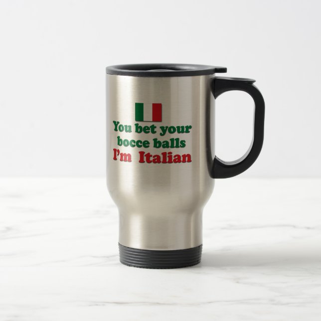 Taza De Viaje Bolas de Bocce del italiano (Derecha)