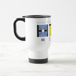 Taza De Viaje Bomba de desplazamiento de trabajo en blanco HTeM
