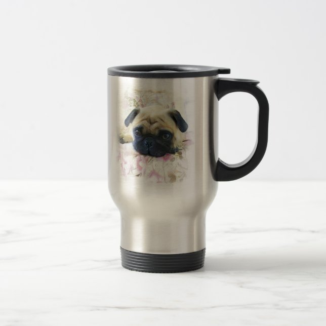Taza De Viaje Bomba de viaje Pug (Derecha)