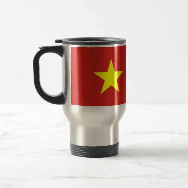 Taza De Viaje Bomba de viajes con bandera de Vietnam (Izquierda)