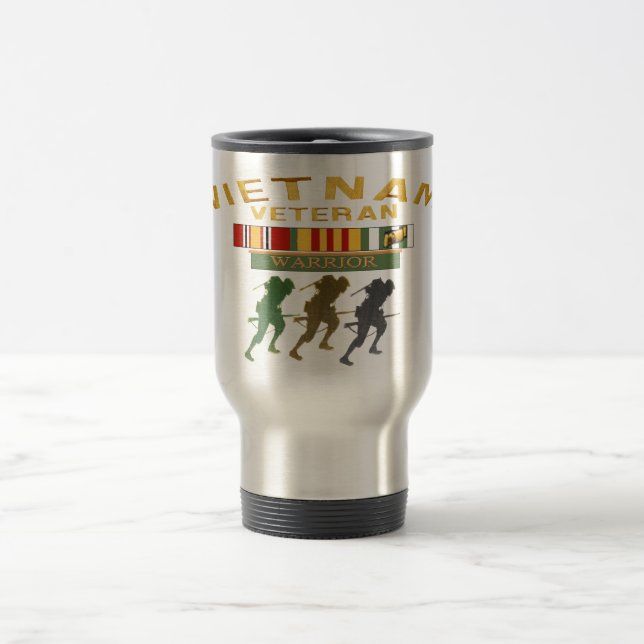 Taza De Viaje Bomba de viajes de veterano guerrero de Vietnam (Centro)