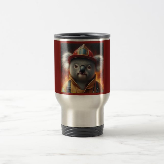 Taza De Viaje Bombero de Koala (Centro)
