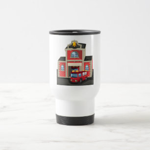 Taza De Viaje Bomberos y camiones de bomberos