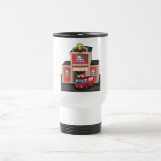 Taza De Viaje Bomberos y camiones de bomberos