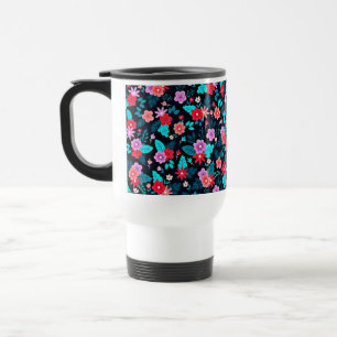 Taza De Viaje Bonito arreglo Ditsy Floral Pattern-56576