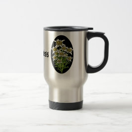 Taza De Viaje Bonito Edelweiss Flowers Personalizado