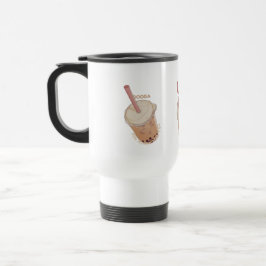 Taza De Viaje Booba Bubble Tea 🧋 Diseño de Arte de Té de Leche 