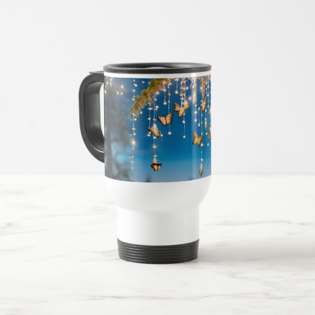 Taza De Viaje Bosque de mariposas (Anverso izquierdo)