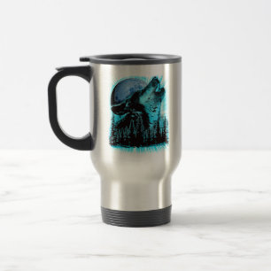 Taza De Viaje Bosque de pino lobo