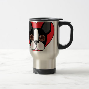 Taza De Viaje Boston Terrier hace frente