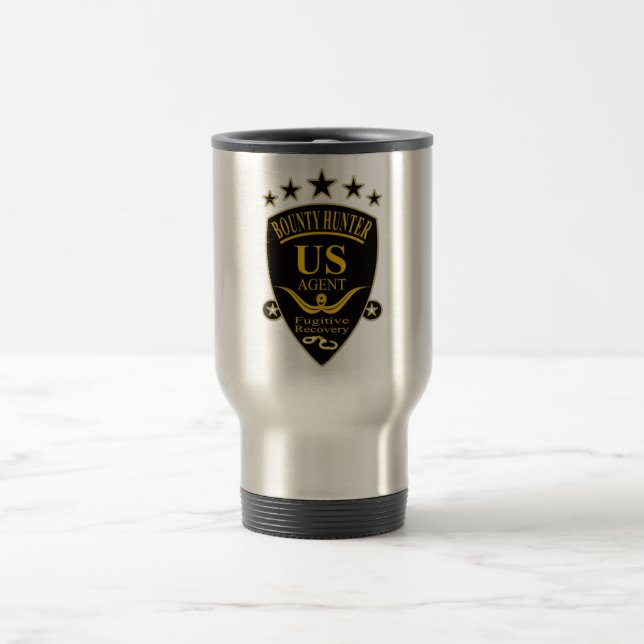 Taza De Viaje Bounty Hunter Agent Travel Mug (Centro)