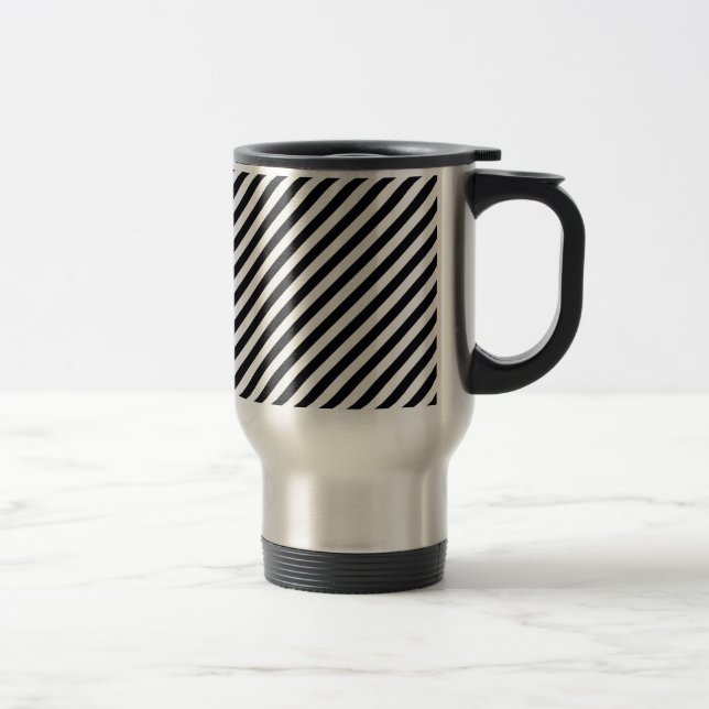Taza De Viaje Boutique Stripes Black - (Derecha)