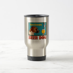 Taza De Viaje Boxer retro de cerveza serio