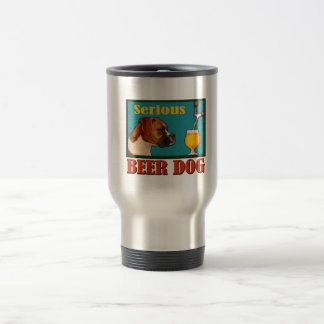 Taza De Viaje Boxer retro de cerveza serio