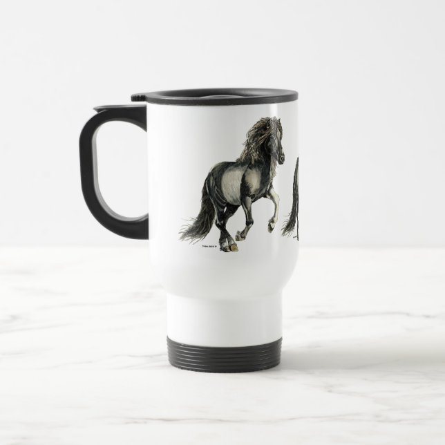 Taza De Viaje Brana Pinto Caballo islandés (Izquierda)