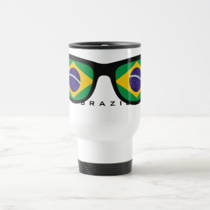 Taza De Viaje Brasil sombras mugre personalizado