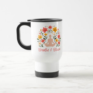 Taza De Viaje Breathe & Bloom Meditation Travel Coffee Mug