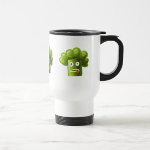 Taza De Viaje Bróculi divertido del dibujo animado