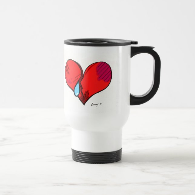 Taza De Viaje Broken Heart Travel Mugs (Derecha)