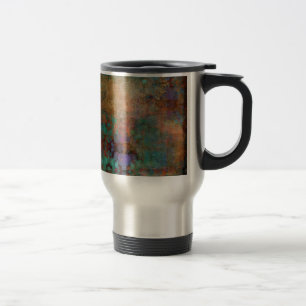 Taza De Viaje Bronce, Verde azulado, púrpura Resumen