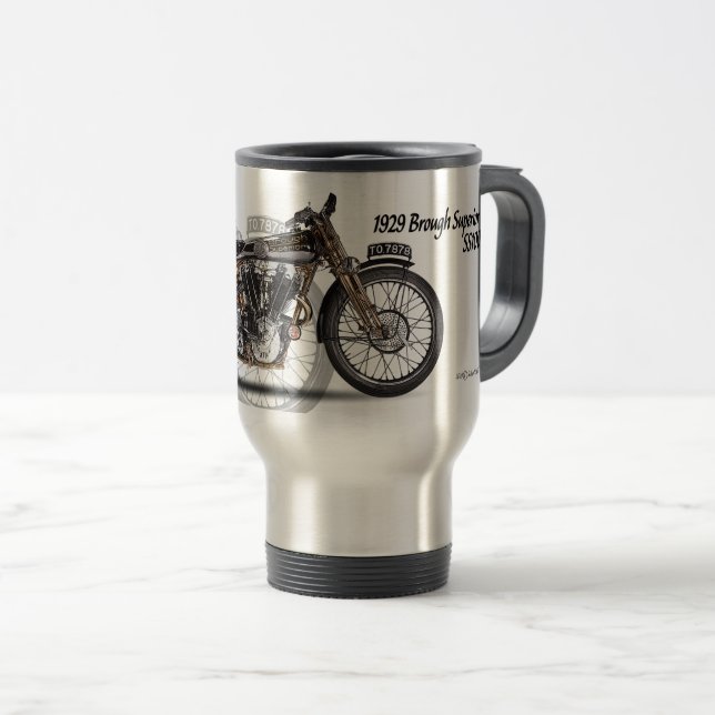 Taza De Viaje Brough 1929 SS100 superior (Anverso derecho)