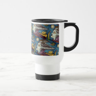 TAZA DE VIAJE BRUJA DE CIENCIA FICCIÓN ESPACIAL & GATO COMETA CO