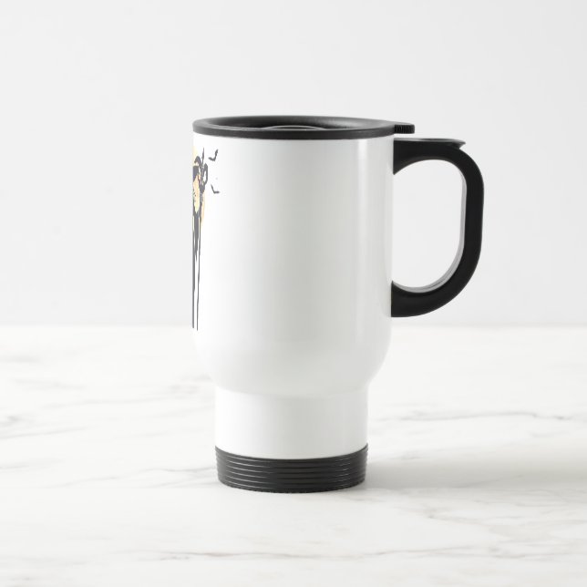 Taza De Viaje Bruja mística bajo una luna llena (Derecha)