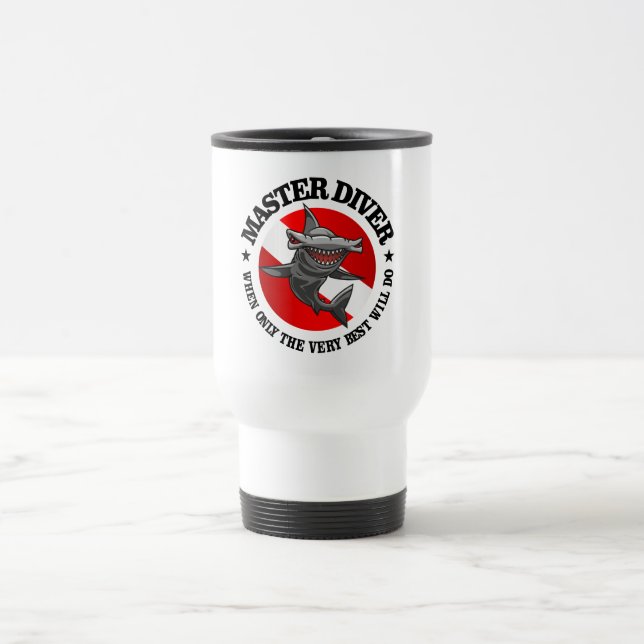 Taza De Viaje Buceador maestro (Hammerhead) (Centro)