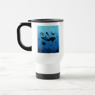 Taza De Viaje Buceador submarino Scuba