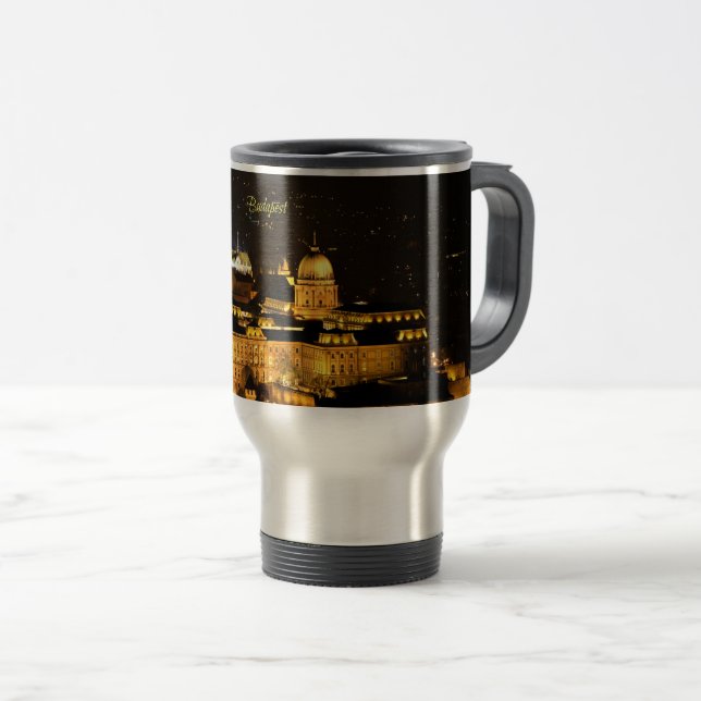 Taza De Viaje Budapest de Noche (Anverso derecho)