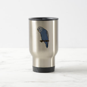 Taza De Viaje Budgie azul