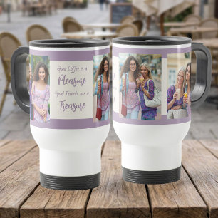 Taza De Viaje Buena Café Buenos Amigos Foto de Mejor Amiga