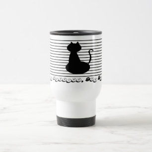 Taza De Viaje Buenos días Sra. Black Stainless Steel Travel Mug