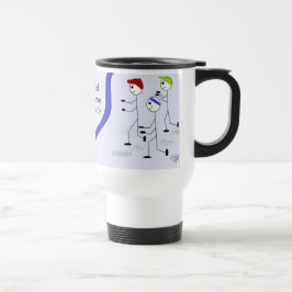 Taza De Viaje Buenos Maestros Figuras de Palos Siguen Adelante