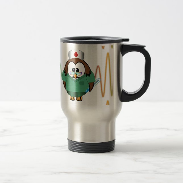Taza De Viaje búho de la enfermera (Derecha)
