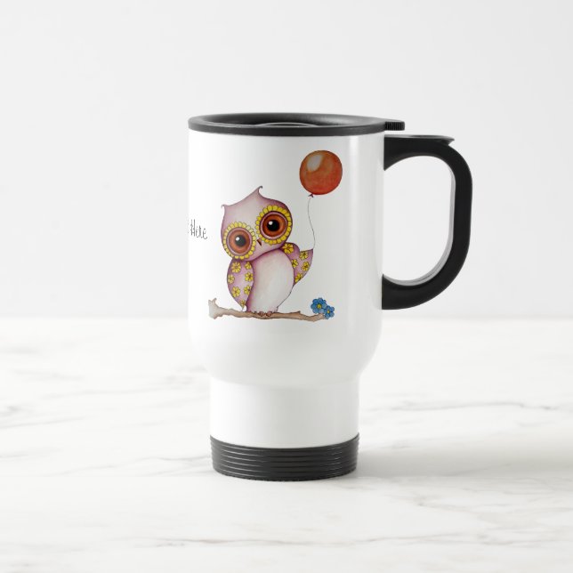 Taza De Viaje Búho del bebé con la taza adaptable del viaje del (Derecha)
