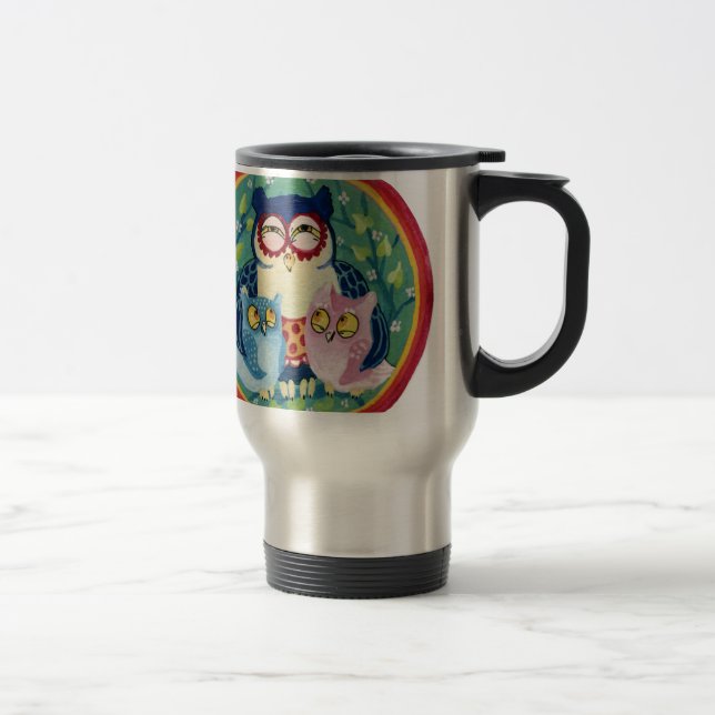 Taza De Viaje búho madre (Derecha)