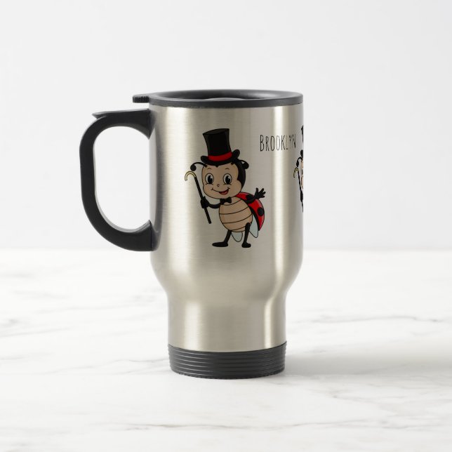 Taza De Viaje Buitre con sombrero de punta y personalizado de co (Izquierda)