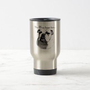 Taza De Viaje Bulldog Feliz Cara