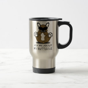 Taza De Viaje Bulldog FRANCÉS DIVERTIDO, regalo de Bulldog fran
