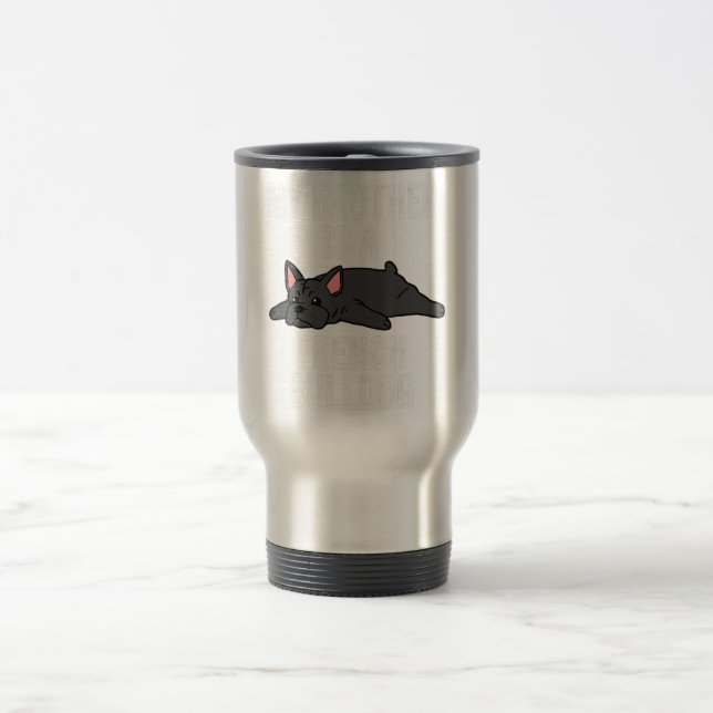 Taza De Viaje Bulldog francés Lover Chica Tumbler | Regalos Mug (Centro)
