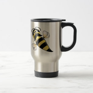 Taza De Viaje Bumble Bee con bigote