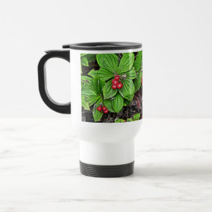 Taza De Viaje Bunchberry con bayas