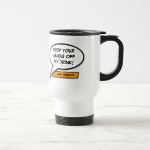 Taza De Viaje Burbuja de Mensaje Divertida Retro de Cómic