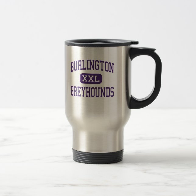 Taza De Viaje Burlington - galgos - alta - Burlington Iowa (Derecha)