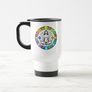 Taza De Viaje Buscar la serenidad Meditación Yoga Espiritual