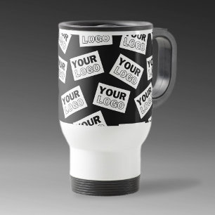 Taza De Viaje Buscar su logotipo o cualquier foto colocado aleat