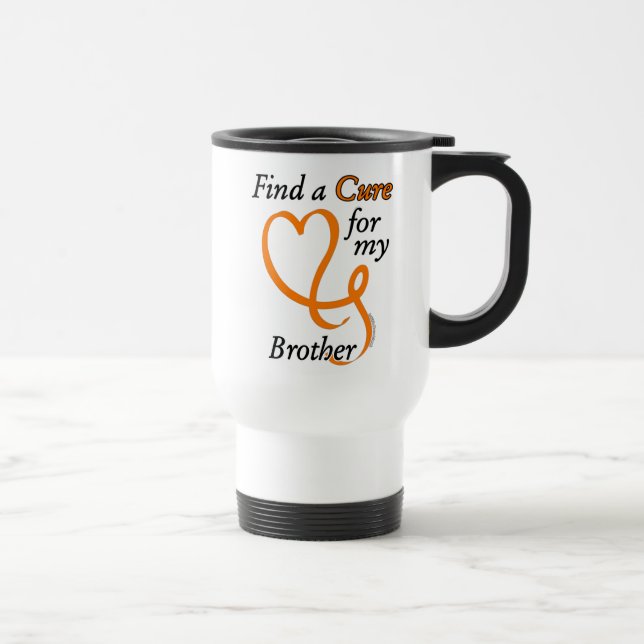 Taza De Viaje Buscar una cura/corazón/hermano...RSD/CRPS (Derecha)